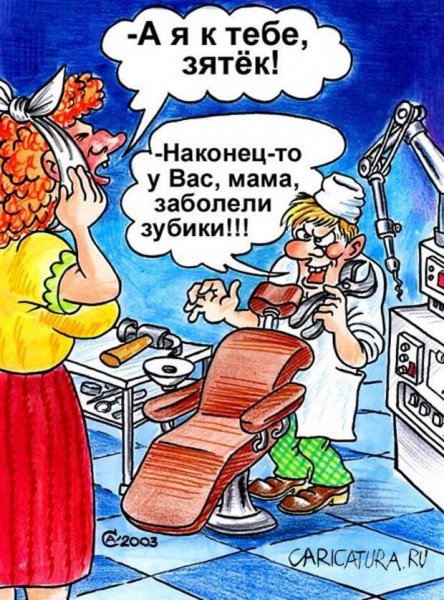 Теща карикатура