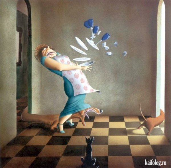 Юмористические иллюстрации художников