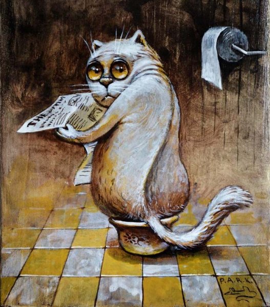 Павел Кульша художник коты