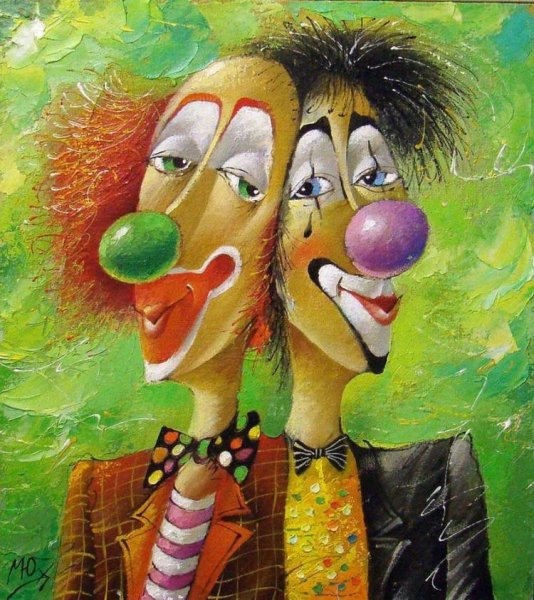 Художник Юрий Мацик картины клоуны