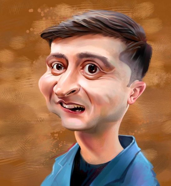 Владимир Зеленский шаржи