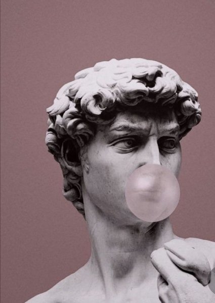 Давид Микеланджело vaporwave