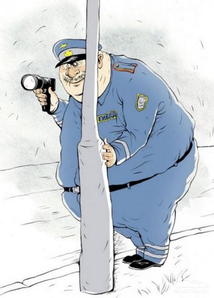 Мент карикатура