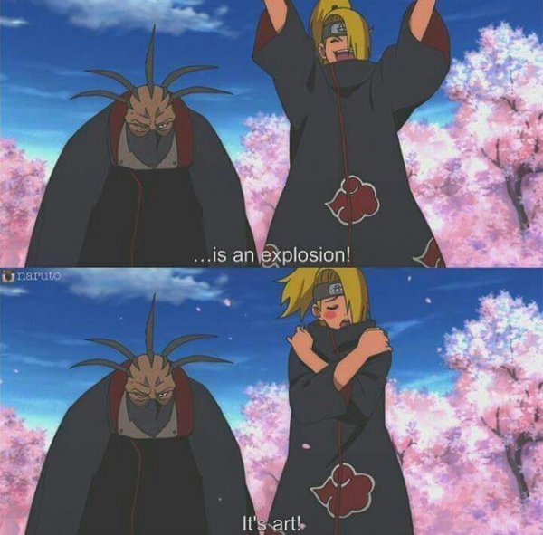 Дейдара искусство это взрыв