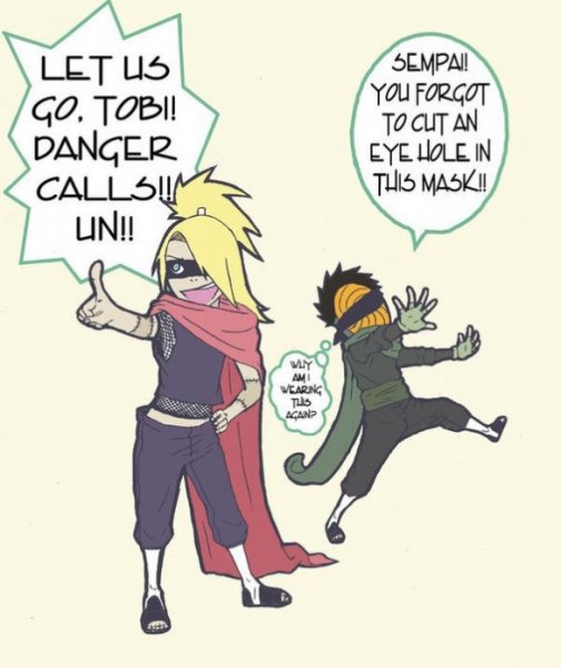 Наруто Дейдара и Тоби комиксы