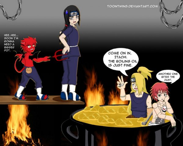 Смешные комиксы про Акацуки