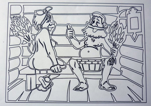 Карикатуры про баню