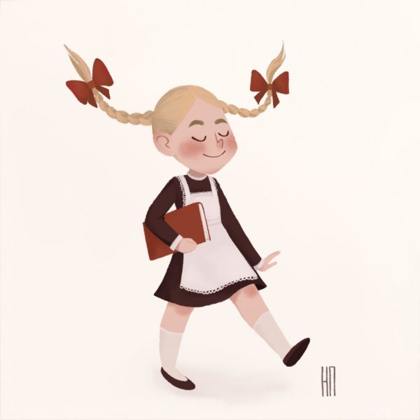 Мультяшный первоклашка