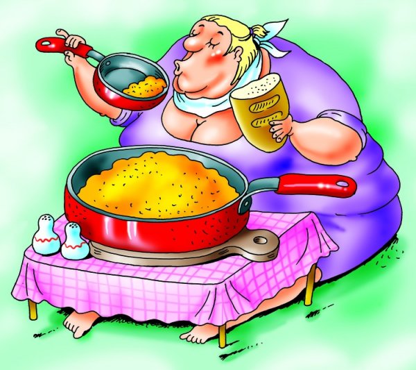 Обжорство карикатура