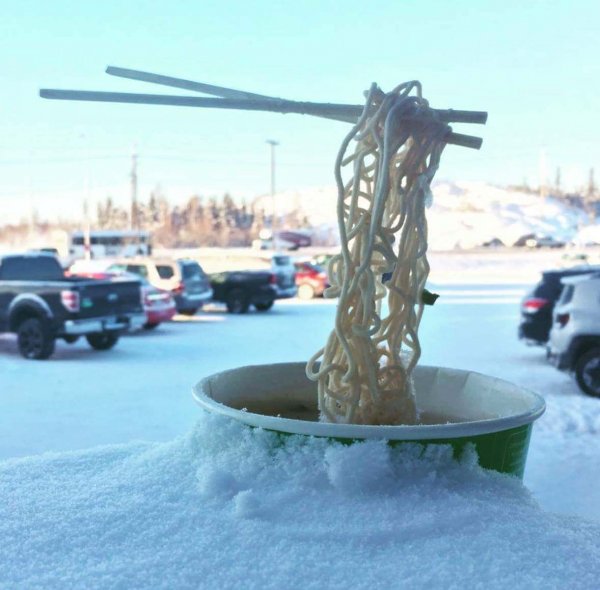 Замерзшая лапша