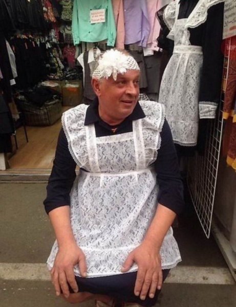 Продавщица карикатура