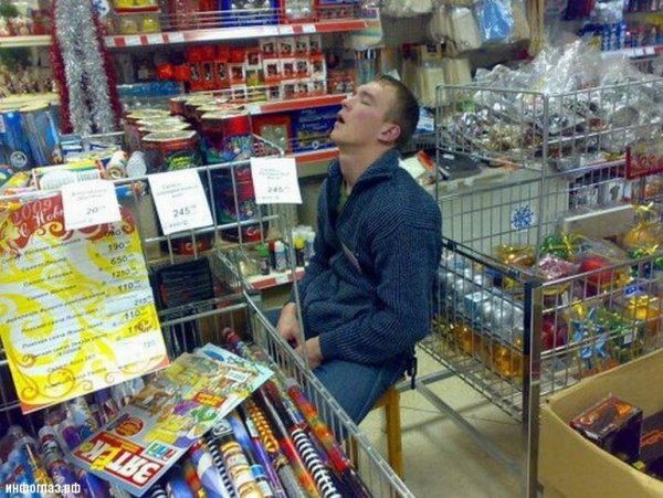 Смешные продавцы на рынке