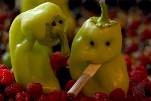 Смешные овощи и фрукты