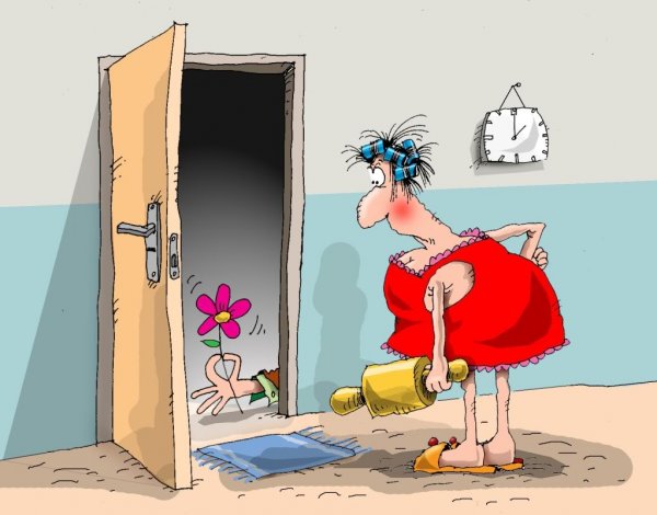 Жена карикатура