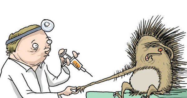 Прививки карикатура