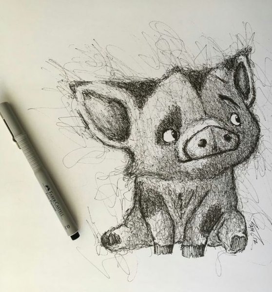 Рисунки ручкой