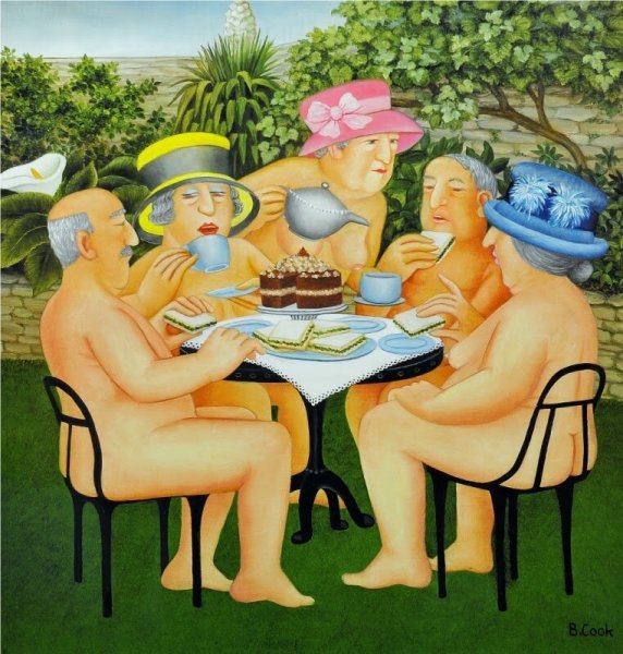 Чаепитие карикатура