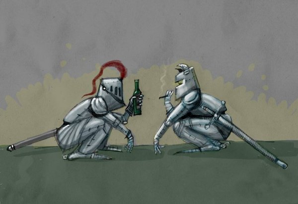 Рыцарь карикатура