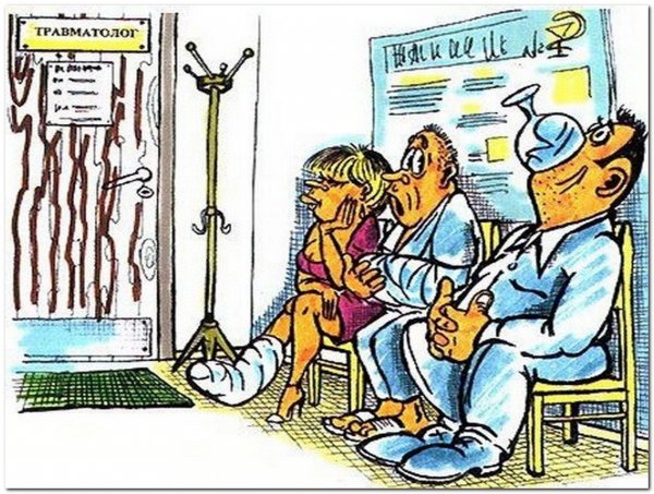 При закрытом переломе бедра