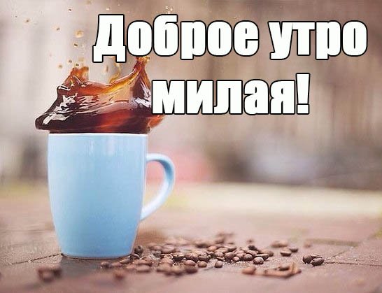 С добрым утром милая