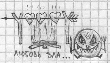 Рисунки в тетради