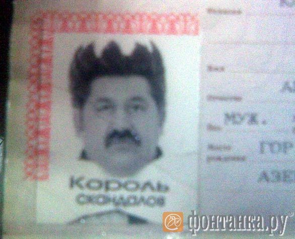 Смешное лицо на паспорт
