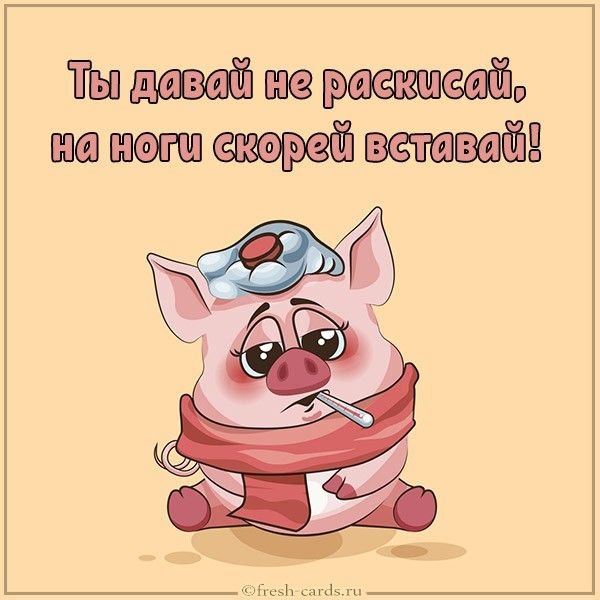 Смешные открытки выздоравливай