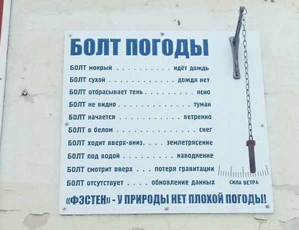 Болт погоды