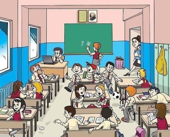 Рисунок класса в школе