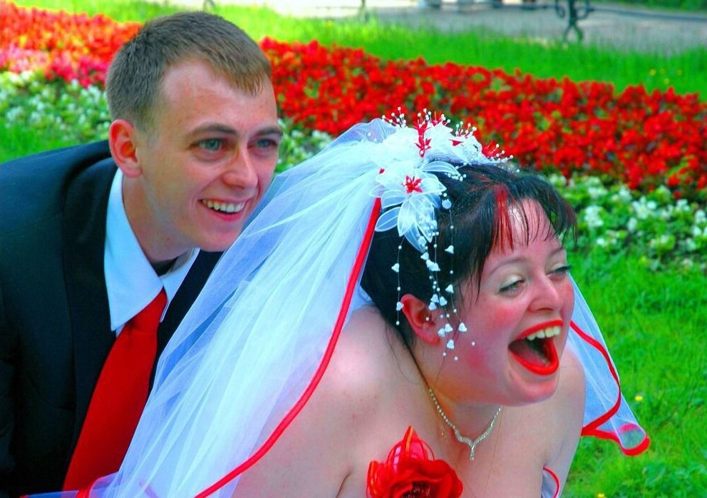 Самая бестолковая. Нелепые свадьбы. Смешные молодожены. Смешные невесты. Неудачные Свадебные фотосессии.