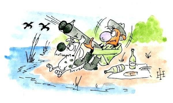 Карикатуры про охоту