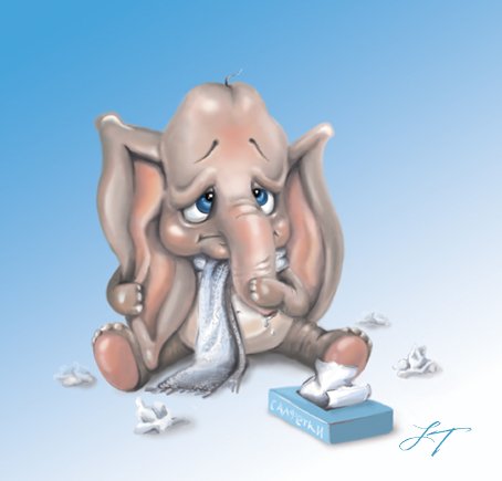 Насморк карикатура