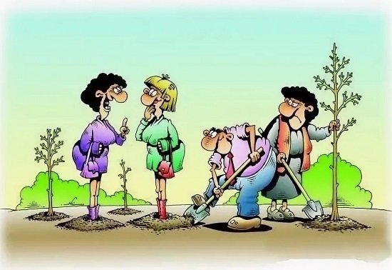 Весенние карикатуры