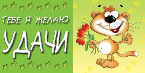 Желаю удачи