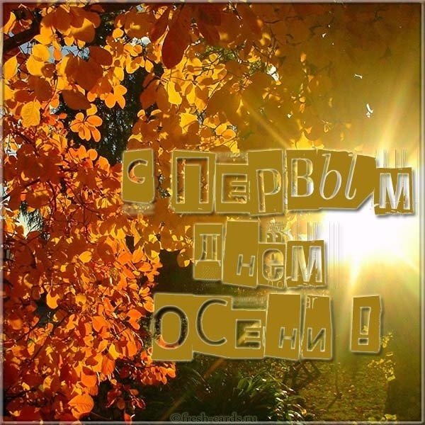 С первым днем осени