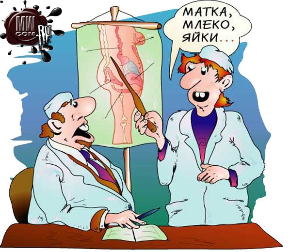 Врач гинеколог карикатура