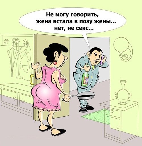 Муж карикатура