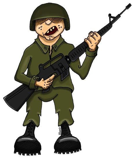 Смешной солдат