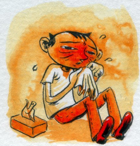 Аллергия карикатура