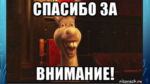 Спасибо за внимание Шрек