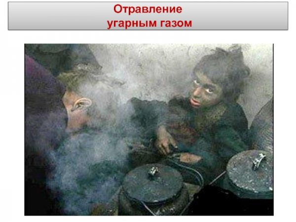 Отравление угарным газом картинки