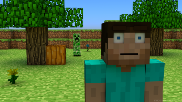 Прикольную фотографию в МАЙНКРАФТЕ