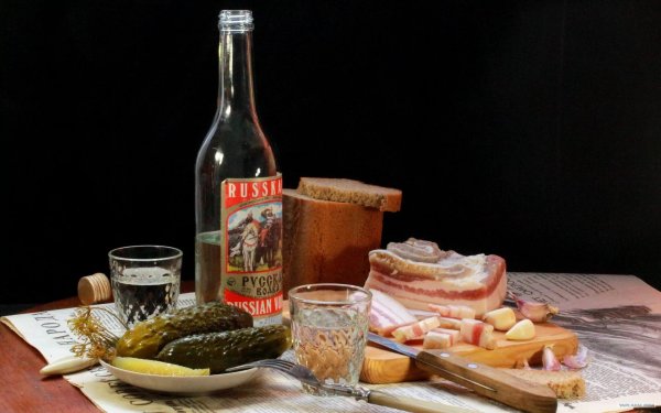 Советская закуска к водке
