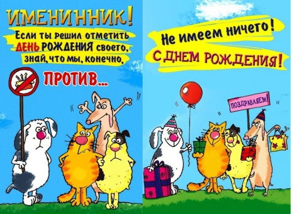 Прикольные поздравления с днем рождения