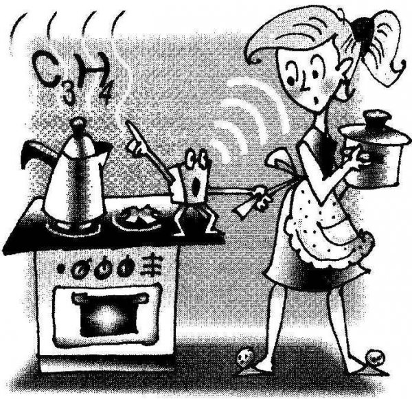 Утечка газа в квартире рисунок