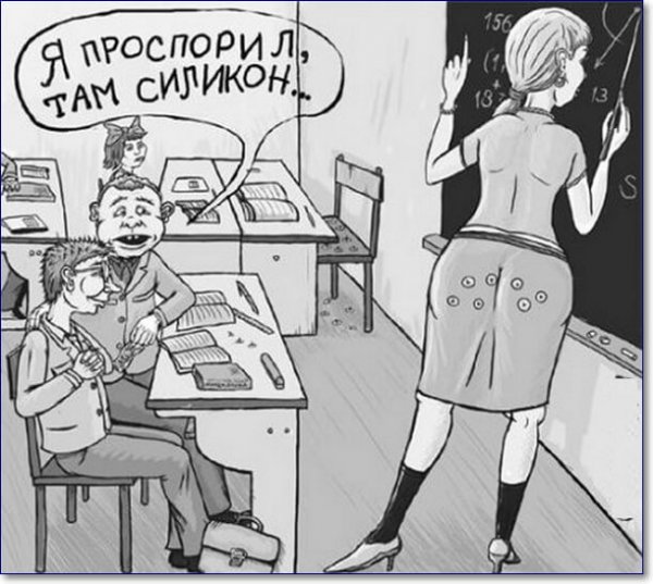 Карикатуры про школу