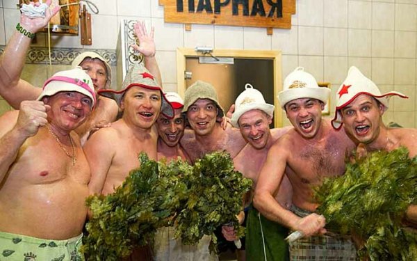23 Февраля в сауне