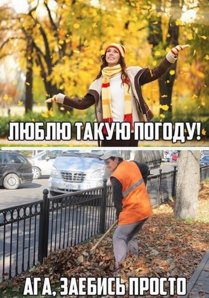 Приколы про осень поржать