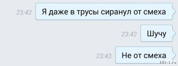 Уссался от смеха