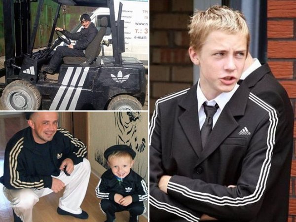 Школьник в адидасе